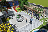 庭院設(shè)計:商丘別墅庭院景觀設(shè)計案例