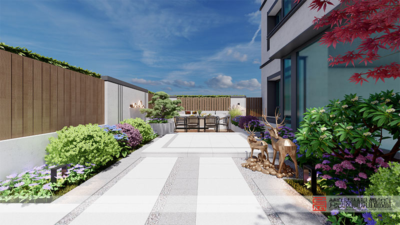 鄭州碧桂園豫府66㎡庭院設(shè)計(jì) 鄭州碧桂園豫府66㎡庭院設(shè)計(jì)