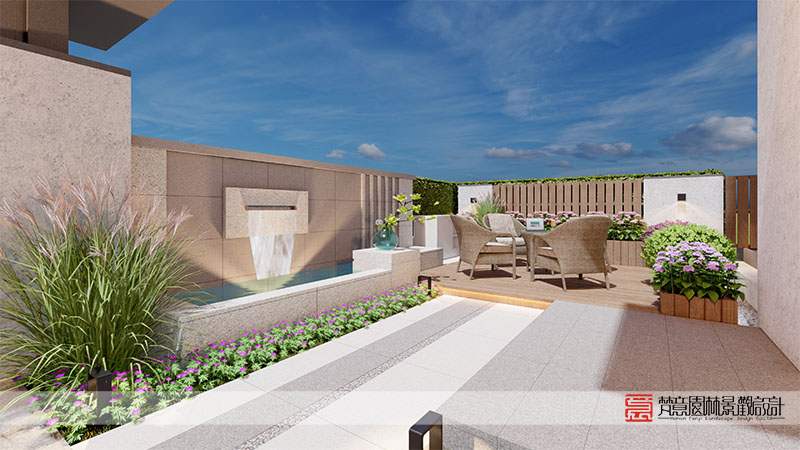 鄭州碧桂園豫府42㎡庭院設計 鄭州碧桂園豫府42㎡庭院設計