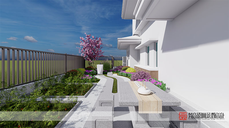 鄭州正商河峪洲207㎡庭院設(shè)計 鄭州正商河峪洲207㎡庭院設(shè)計