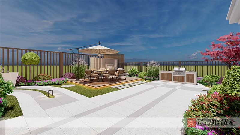 鄭州正商河峪洲207㎡庭院設(shè)計 鄭州正商河峪洲207㎡庭院設(shè)計