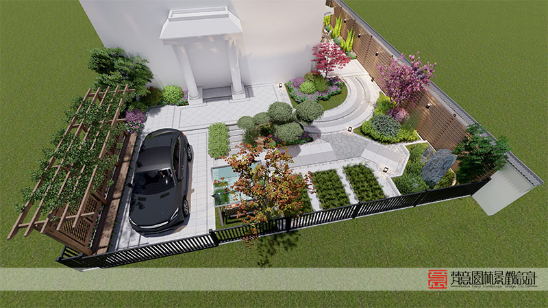 鄭州聯(lián)通小區(qū)210平米庭院設(shè)計(jì) 鄭州聯(lián)通小區(qū)210平米庭院設(shè)計(jì)