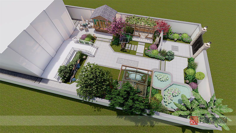 鄭州花園新村別墅庭院設(shè)計(jì) 鄭州花園新村別墅庭院設(shè)計(jì)