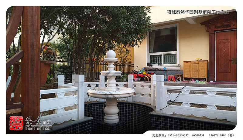 泰然華園別墅庭院設計施工現(xiàn)場圖