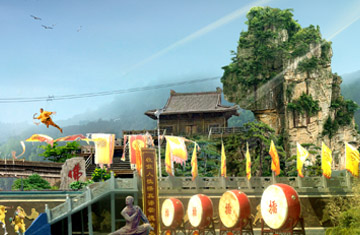 鄭州登封少林寺景區(qū)武僧表演場規(guī)劃設(shè)計