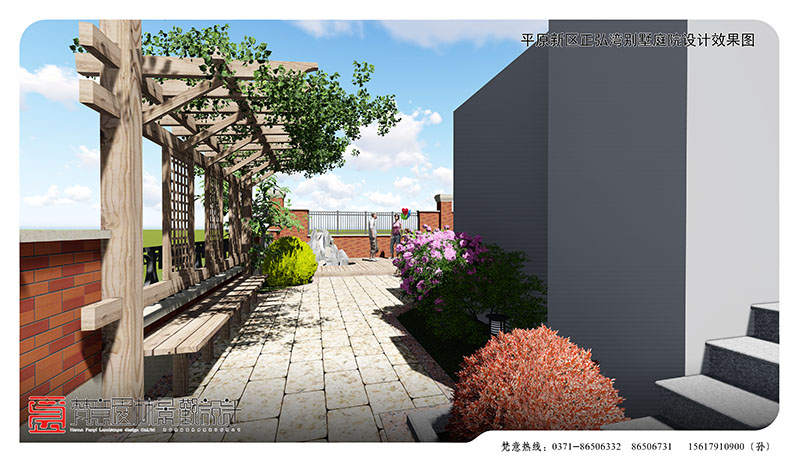 新鄉(xiāng)別墅庭院設(shè)計,正弘灣別墅庭院設(shè)計