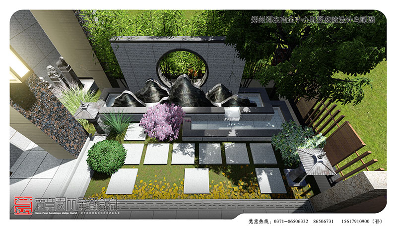 鄭州商業(yè)中心別墅庭院設(shè)計(jì),鄭州別墅庭院設(shè)計(jì)