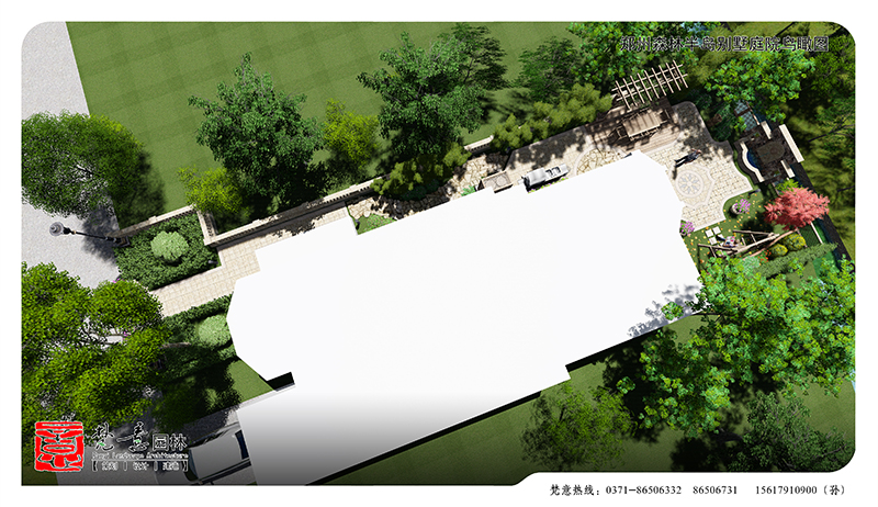 鄭州庭院設計,鄭州別墅庭院設計