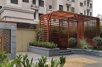 鄭州別墅庭院設(shè)計施工-滎陽林語美墅