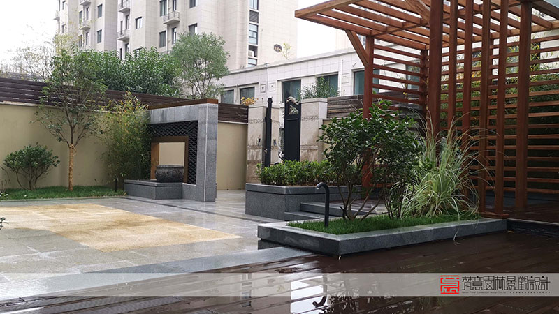 鄭州別墅庭院設(shè)計(jì),鄭州林語(yǔ)美墅別墅庭院設(shè)計(jì)實(shí)景圖