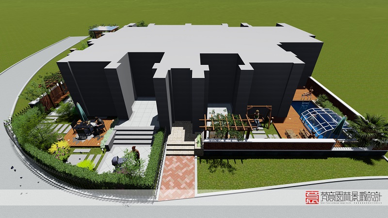 鄭州庭院設(shè)計(jì),登封庭院設(shè)計(jì),天和英倫莊園庭院設(shè)計(jì)