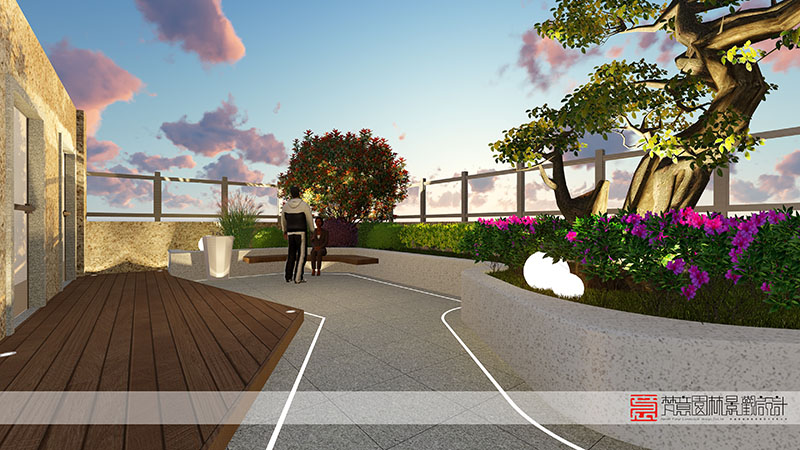 鄭州屋頂花園設(shè)計,鄭州中牟創(chuàng)慧國際產(chǎn)業(yè)園屋頂花園設(shè)計