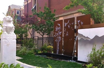 庭院設(shè)計施工案例：鄭州天倫莊園